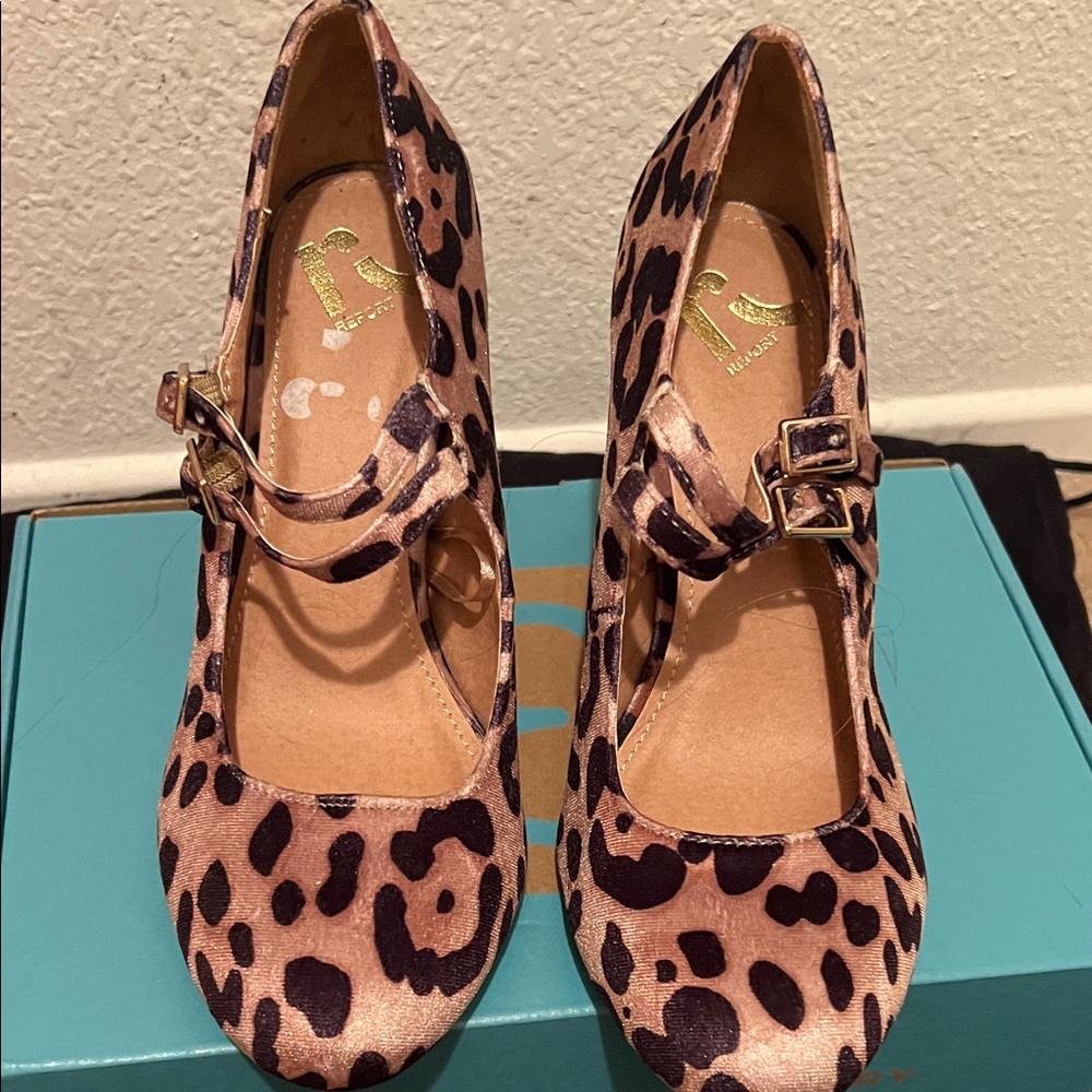 Report Animal Print Mary Jane Heels